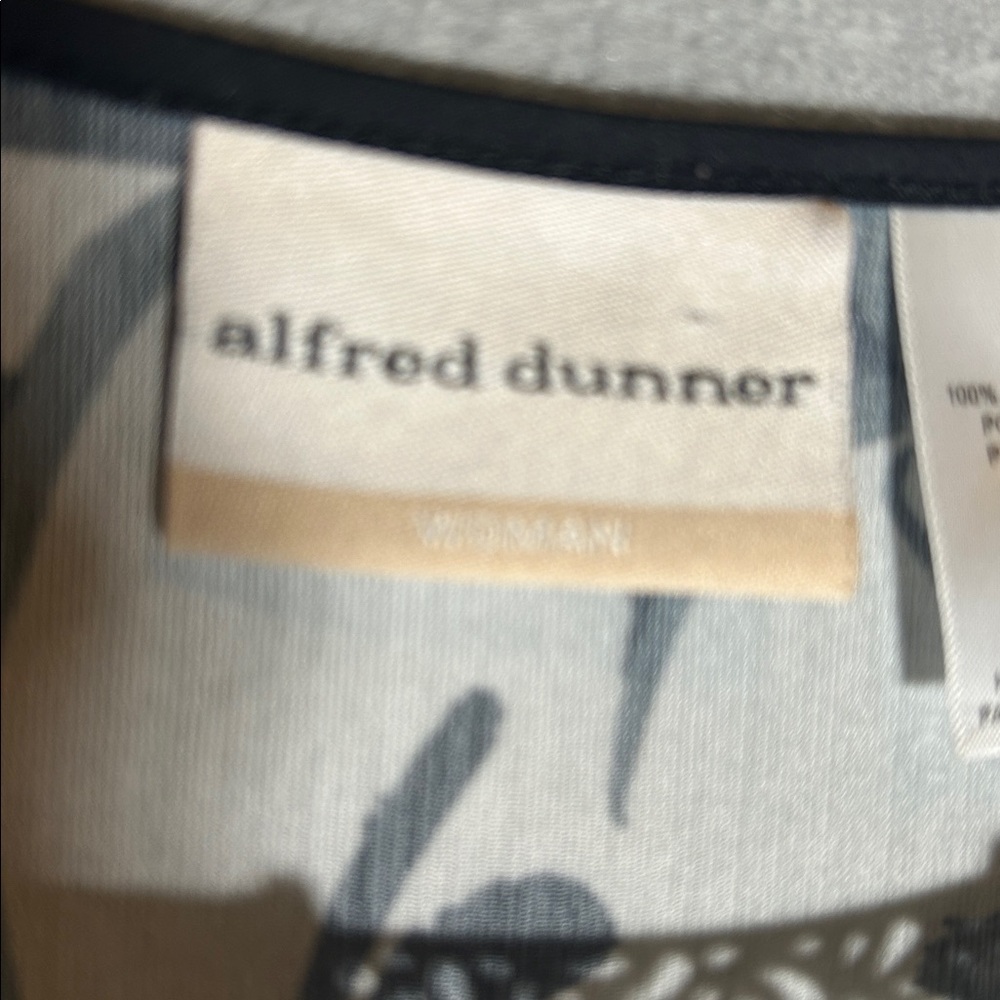 ALFRED DUNNER Tropical Cruise Vacation Spring Summer Cool Oversized Floral Top - Picture 12 of 14